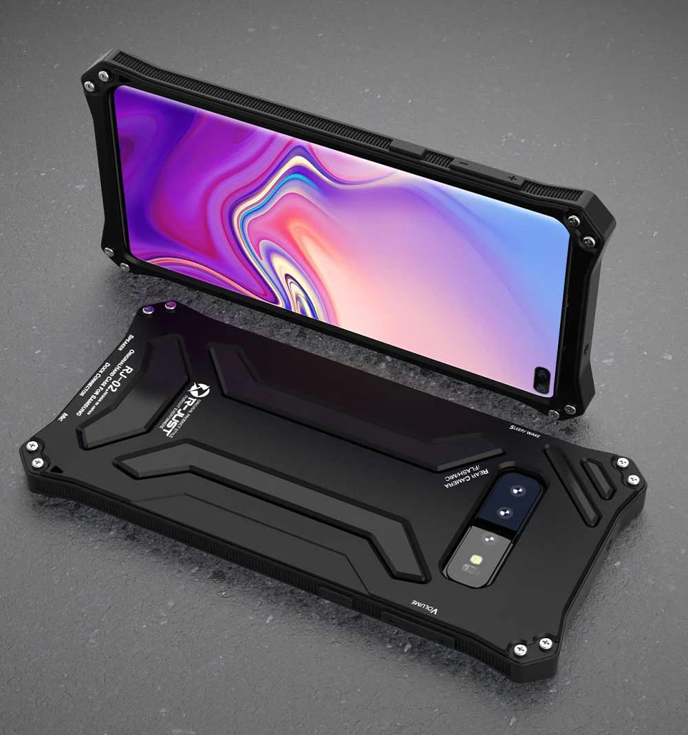 Для samsung S10 Plus чехол Роскошный Жесткий металлический алюминиевый сплав ТПУ Гибридный противоударный Броня чехол для телефона samsung S10 Funda