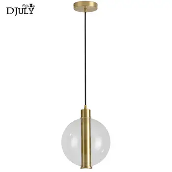 

postmodern designer copper glass globe pendant lights for dining room kitchen home deco suspension luster bar cafe led luminaire