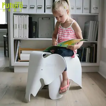 

Elephant shape children chair in room Welcomed by the children animal Kids Chair waterproof PP Plastic chairs bearing 150kg