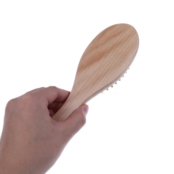 

Useful 1pc Natural Massage Comb Hair Care And Beauty SPA Massager Air Beard Comb Bamboo Wooden Comb For Curly Hair Vent Brush