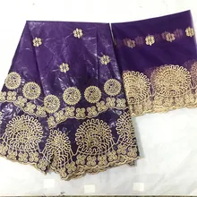 Новое поступление африканская Базен riche жаккардовая ткань французская сетка тюль кружевная ткань морская парча ткань для свадьбы 7 ярдов