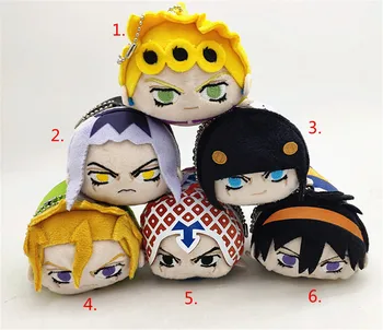

JoJo's Bizarre Adventure Giorno Bruno Kujo Jotaro Kakyoin Plush Doll Toy 10cm Cute Lovely Pendant Thoughtful Gift HOT N