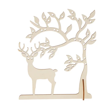 

Deer Tree Jewelry Stand Display Necklace Ring Earring Holder Organizer Rack