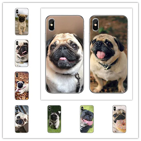 Babaite Cute pug dog Luxury Unique Design Phone Cover for iPhone 6S 6plus 7 7plus 8 8Plus X Xs MAX 5 5S XR | Мобильные телефоны и