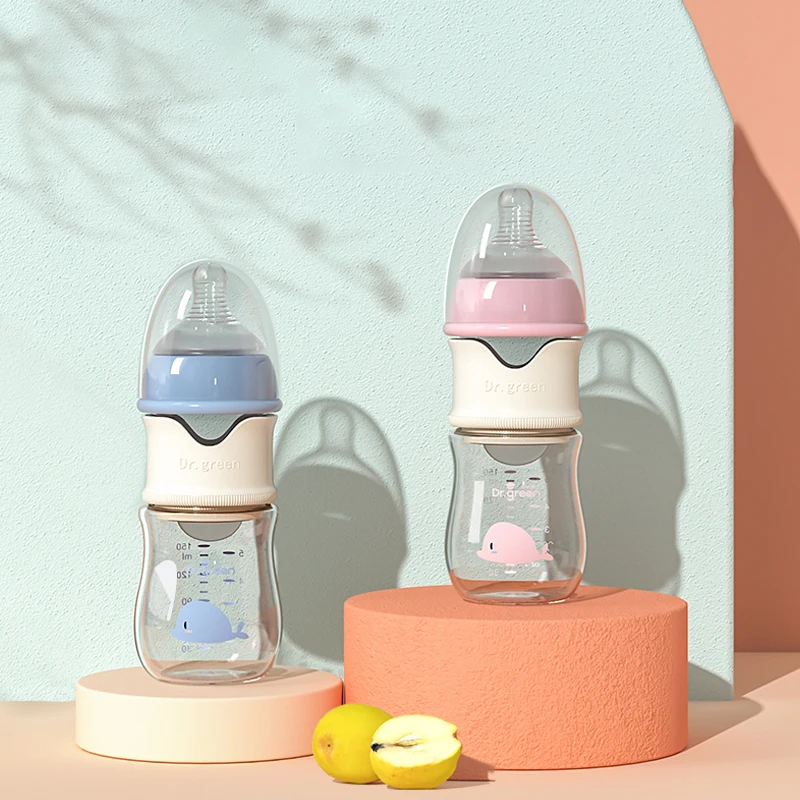 Milk Bottle Feeding Bottle Baby PPSU Glass Bottle Wide-bore Quick Flush Baby Bottle Newborn Milk Training Feeding Accessories