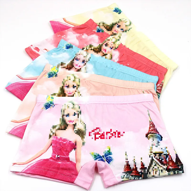 

5Pcs/Lot Girls Underwear princess Children Kids Baby soft Panties girls Boxer underwear Wholesale 2-8Y