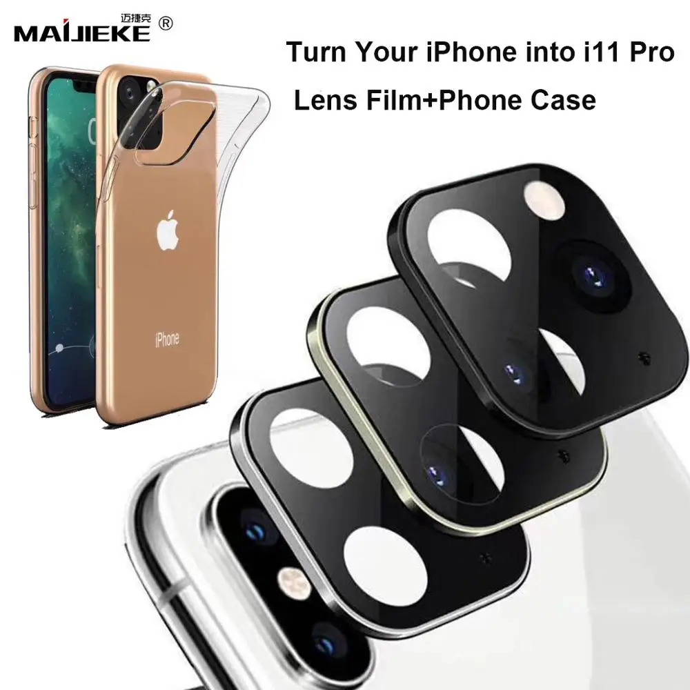 

Rear Camera Protector Film Stick for iPhone X Xs Max Back Camera Protector For iPhone 11 pro Max Fake Camera Sticker Updated
