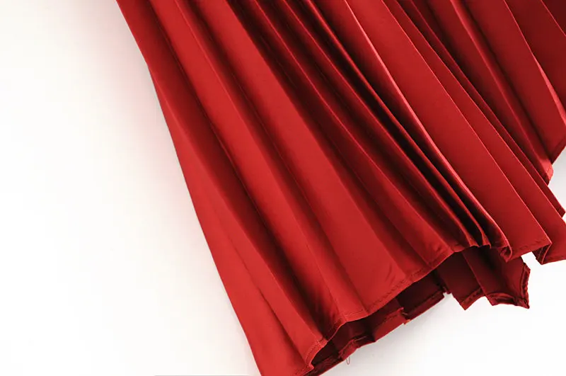 Женская мода сплошной цвет асимметричный подол плиссированная миди юбка Женская эластичная талия vestidos Повседневная шикарная юбка QUN466
