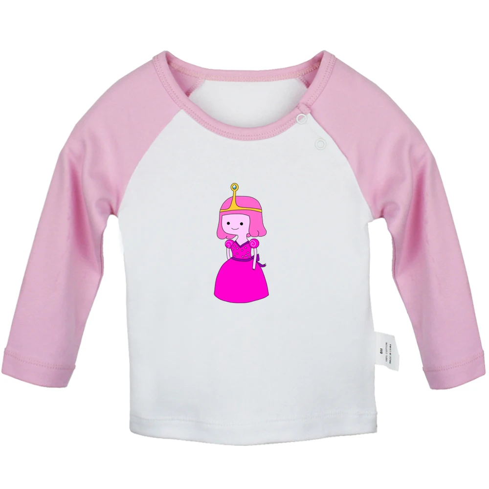 JcBabyYCP3005C Adventure Time/Дизайнерские футболки принцессы боннибель, жевательной резинки для новорожденных мальчиков и девочек; футболки с длинными рукавами и графическим принтом для малышей - Цвет: JcBabyYCP3005C