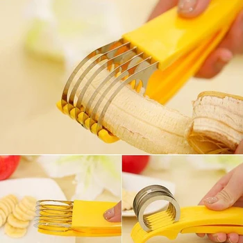 

1PCS Banana Slicer Chopper Cutter Plastic Banana Make Tool Fruit Sausage Cereal Cutter Plastic Banana Cutting Tools