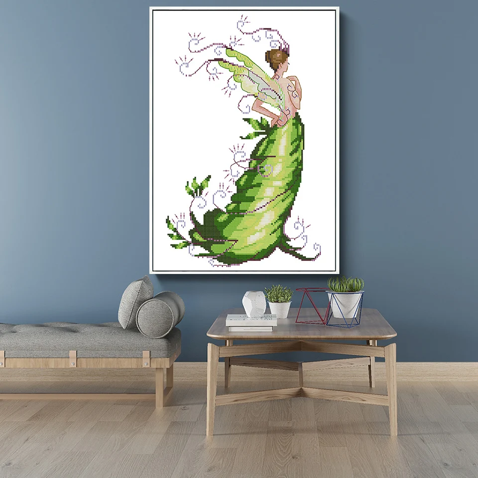 Вышивка крестом счетная нить DMC DIY Ручная работа Печатный холст 14CT 11CT Aida FabricCross-Stitch Needkework домашний декор