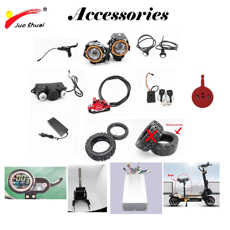 

60V 3200W Electric Scooter Parts Adult E Scooter Foldble 11inch Off Road 80KM/H Skateboard Accessories Patinete Electrico Adulto