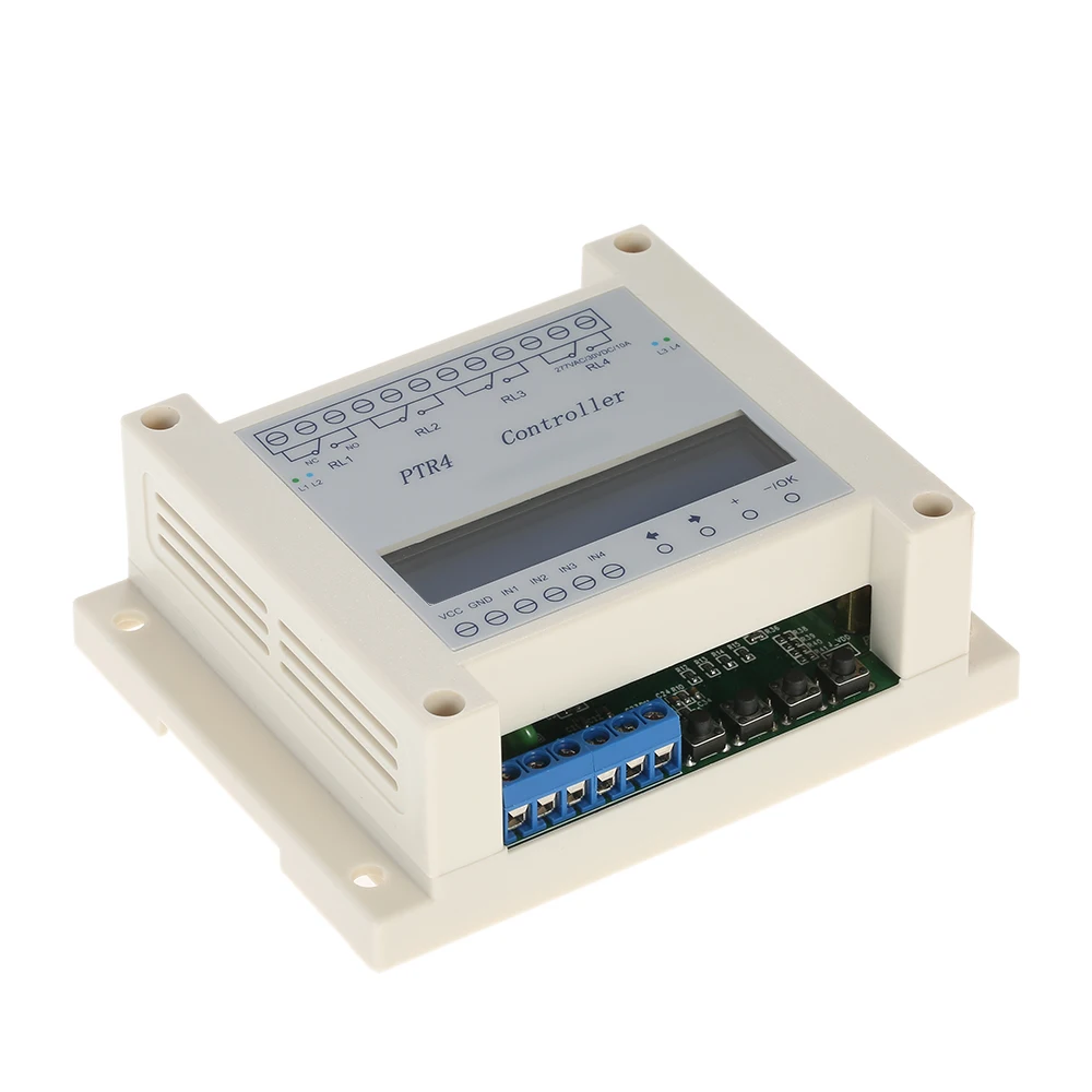 

Hot DC6-40V 4-Channel Time Delay Relay Module Solenoid Valve Control LCD Display Timer Controller Digital Programmable Relay