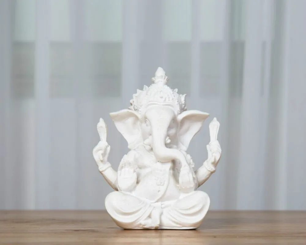 5 &quotукрашения Статуэтка Ганеша Смола индуистский слон Бог высокое качество сидя