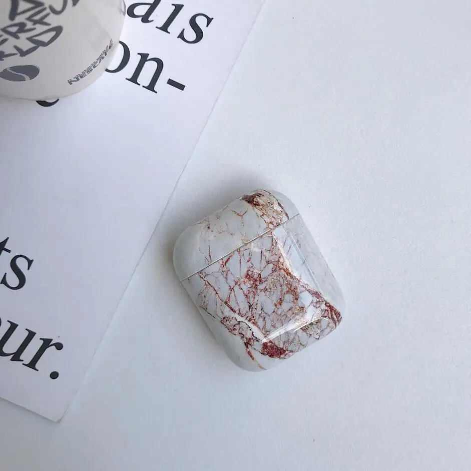 Чехол для Apple Airpods, чехол с мраморным рисунком, милый чехол для Apple Airpods 2, 1 чехол, аксессуары для наушников, чехол для наушников - Цвет: zb
