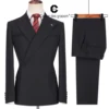 Cenne Des Graoom Men's Suits One Button Double Breasted Tailor-Made Blazers Pants Business Causal Party Singer Groom Wedding A12 1
