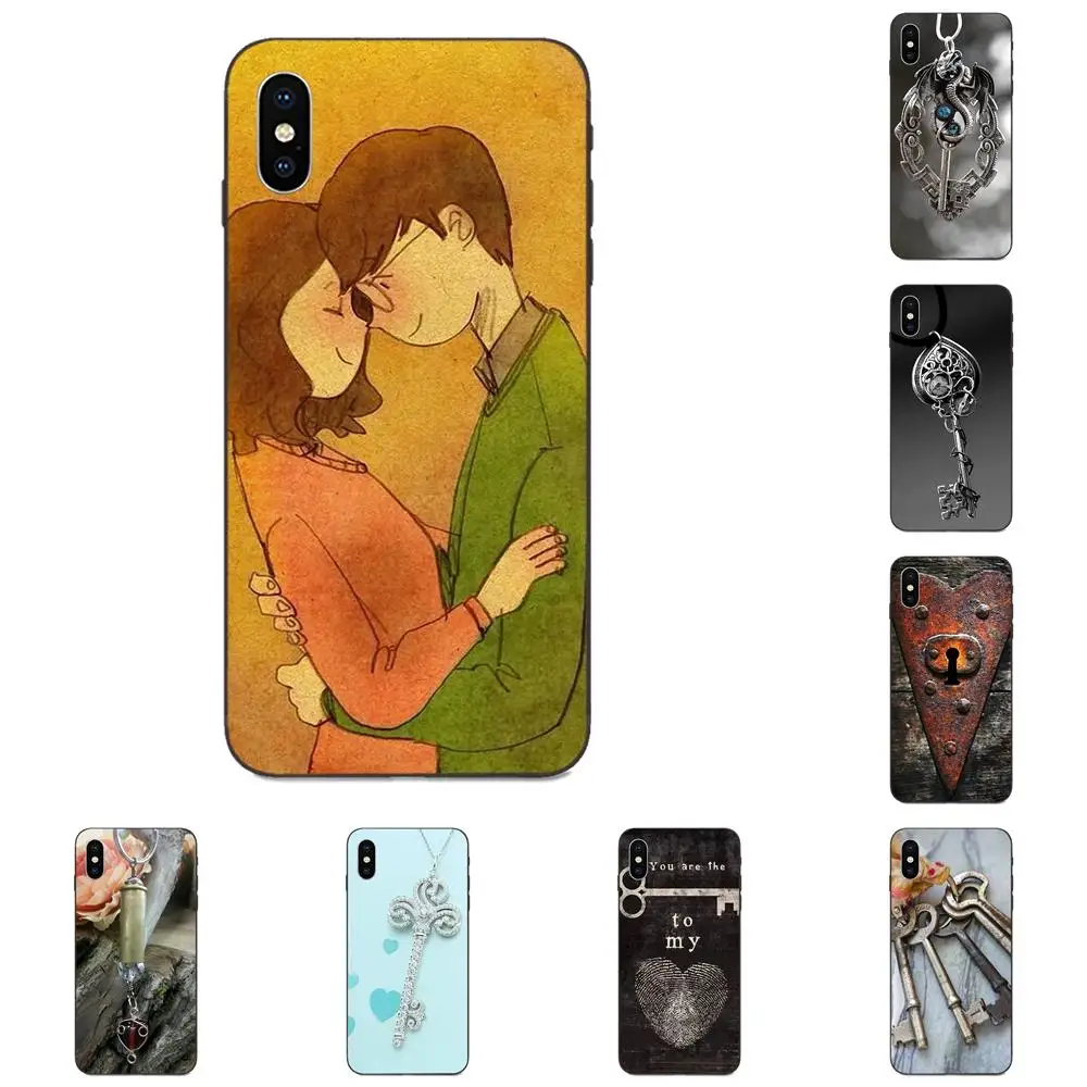 Мягкий Силиконовый ТПУ Черный чехол с надписью I Love You Heart Key для Xiaomi Redmi Note 3 3S 4 4A 4X 5