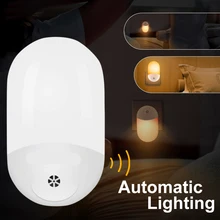 

Automatic LED Night Light Mini Plug-in Night Lamp Bedside Lamp with Dusk to Dawn Sensor for Bedroom Bathroom Hallway Stairs