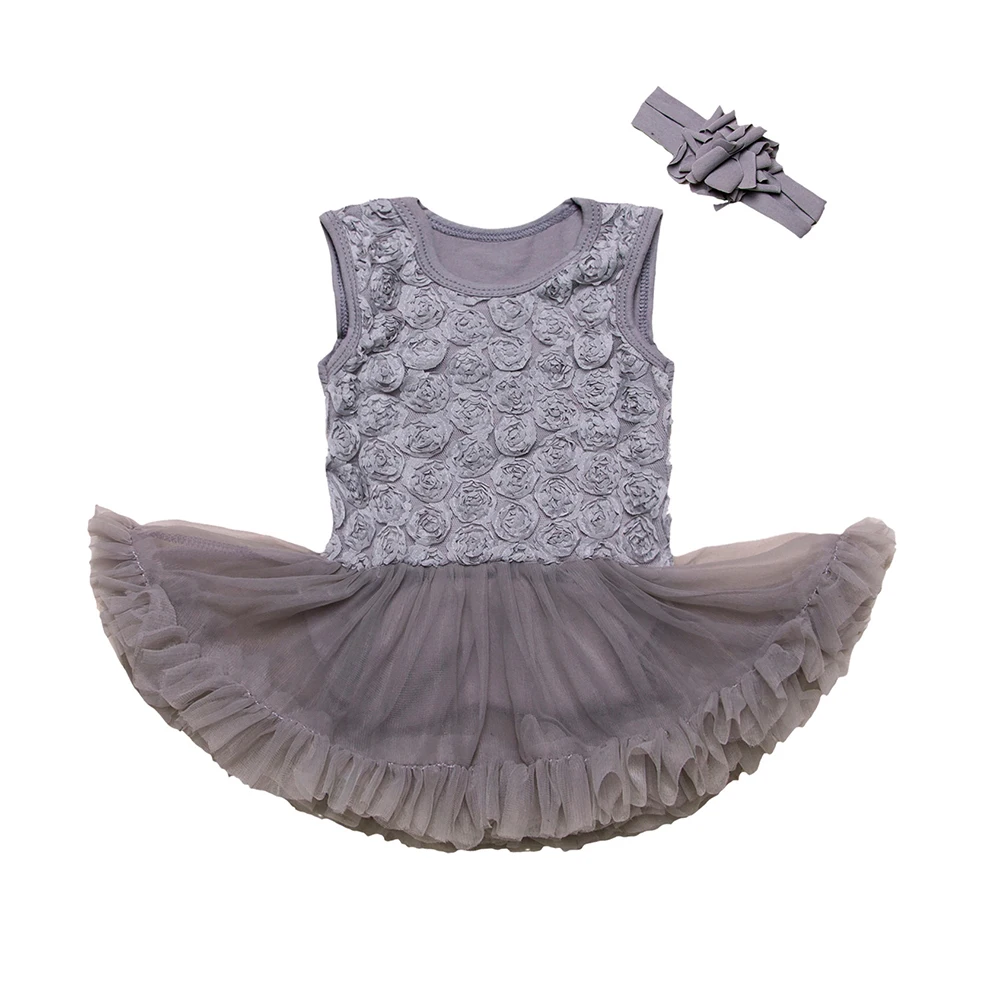 New summer baby high quality cotton princess dress leotard romper female Tutu Skirts Newborn 1 First Birthday Party Clothing Set