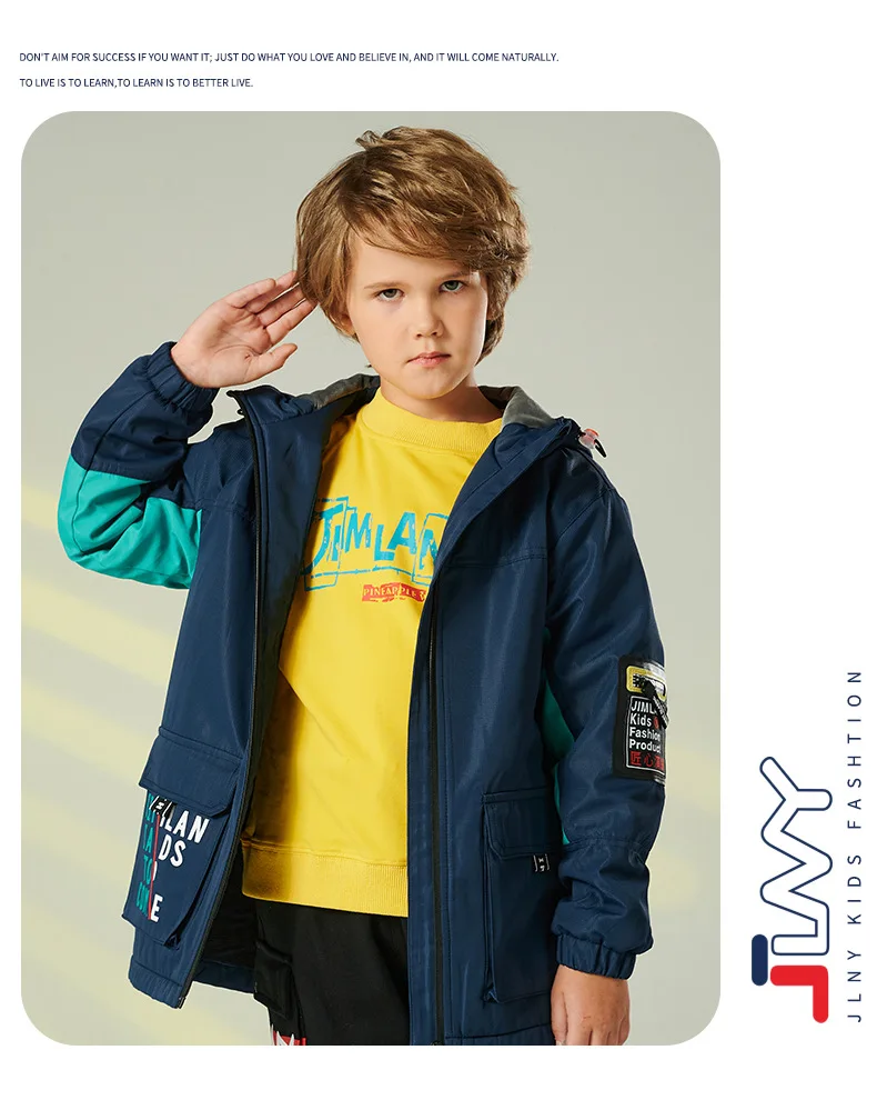 Acolchoado de Algodão do Menino do Inverno de Alta Qualidade para Outwears das Crianças com Capuz Cabolsa Engrossar Quente Impermeável Respirável Jaqueta Crianças 14 Casaco acolchoado de algodão do menino do