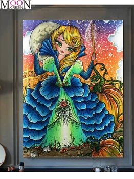 

New 5D Diy Diamond Painting Girl Cartoon Diamond Embroidery Cross Stitch Diamond Mosaic Full Square Round Drill Rhinestone Home
