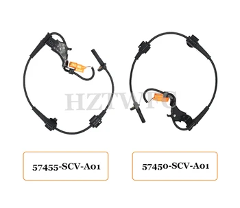 

2PCS Free Shipping ABS Wheel Speed Sensor 57450-SCV-A01 57455-SCV-A01 For 2003 - 2011 Honda Element Front Left & Right