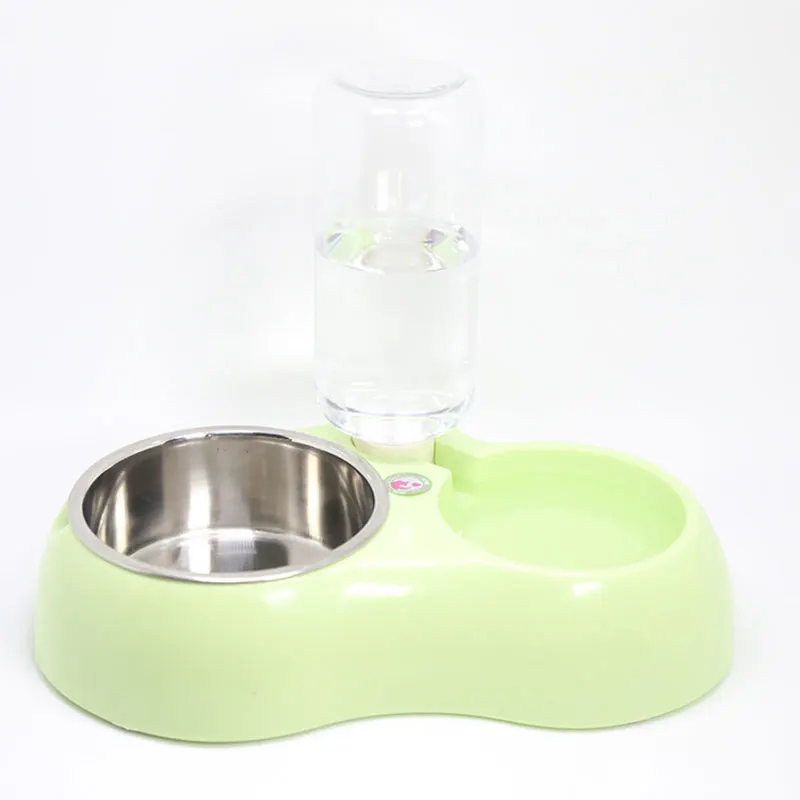 Personalized Portable Pet Products PP Plastic And Stainless Steel Pet Bowl Dog Food Bowl Dog Stuff Dog Water Bottle Cat Bowl