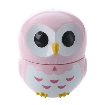 

Owl Egg Timer Hourglass Egg Timer Kitchen Timer (1-60 minutes) (Pink)