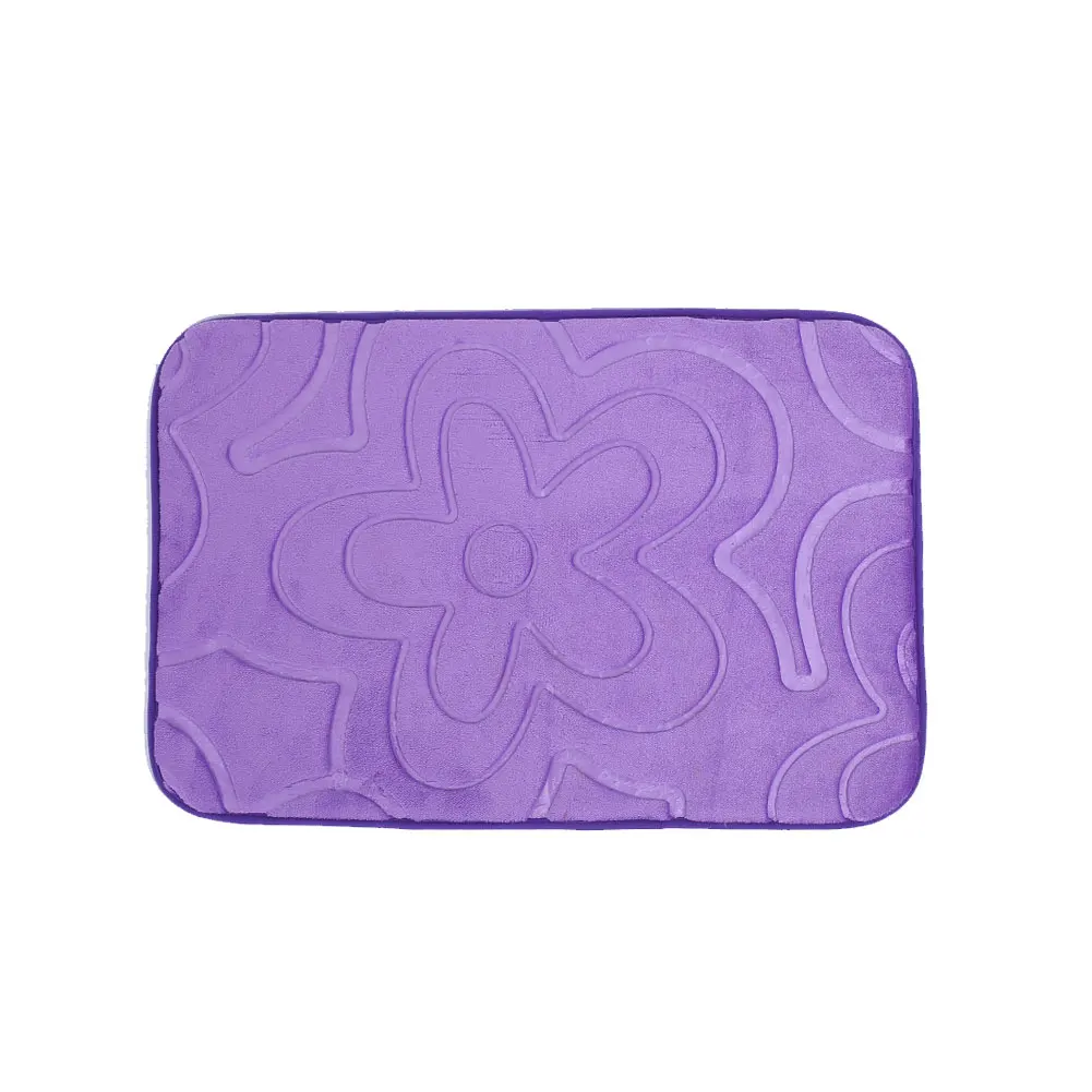 3d flowers purple Напольный коврик ковры Нескользящие домашние Pebble 6 узор красочный Придверный коврик 40X60 см - Цвет: 3d flowers purple