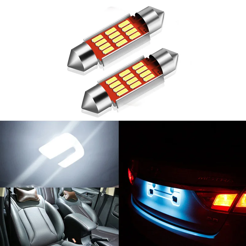 Светодиодная лампа-гирлянда C5W с CANBUS 36 мм без ошибок 4014 SMD для Audi A4 B6 B8 A3 Q7 TT 8n BMW E90 E60