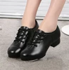 Sports Dance Shoes Adult Children Performance Tap Dance Shoes Soft Sole Natural Leather Shoes Step Sneakers Dance Shoes 6