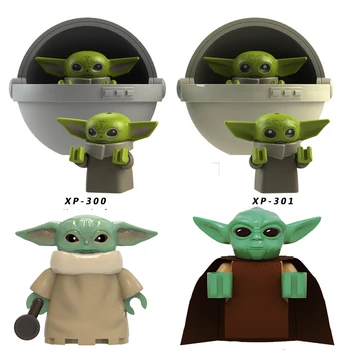 

Yoda Baby Figures Toy Han Solo Yoda Sith Lord Darth Vader Maul Revan Dooku Building Blocks bricks Figure Bricks Kid toys
