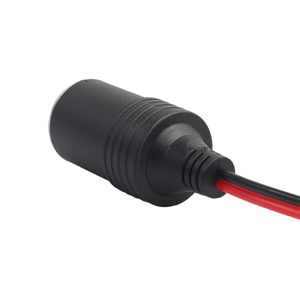 6pcs Auto Car Cigarette Lighter Plug Female Socket Fused 12V Extension Cable Adapter 