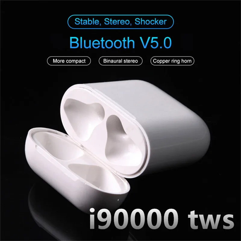 i90000 Pop up Tws Wireless Bluetooth Earphones Smart Sensor Super Bass PK i1000 i2000 i9000 i50000 TWS For iPhone11
