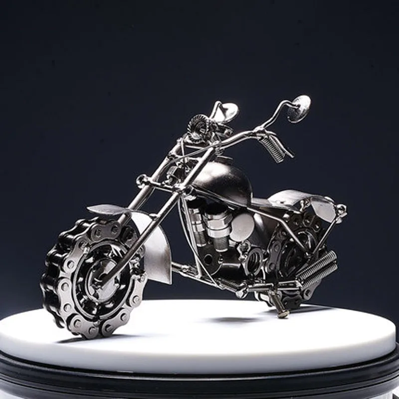 Retro Motorcycle Decoration, Creative Home, Living Room, Wine Cabinet, Bookshelf, TV Cabinet Decoration, Porch Desktop Crafts