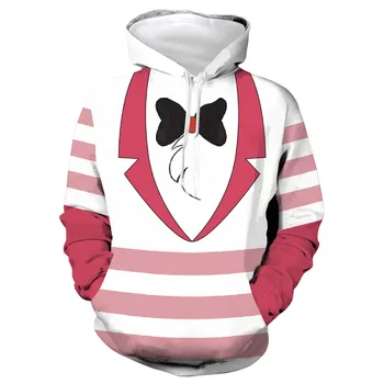 

European and American foreign trade new style Hazbin Hotel Animation 3d sweater digital printed hooded pullover anime cosplay