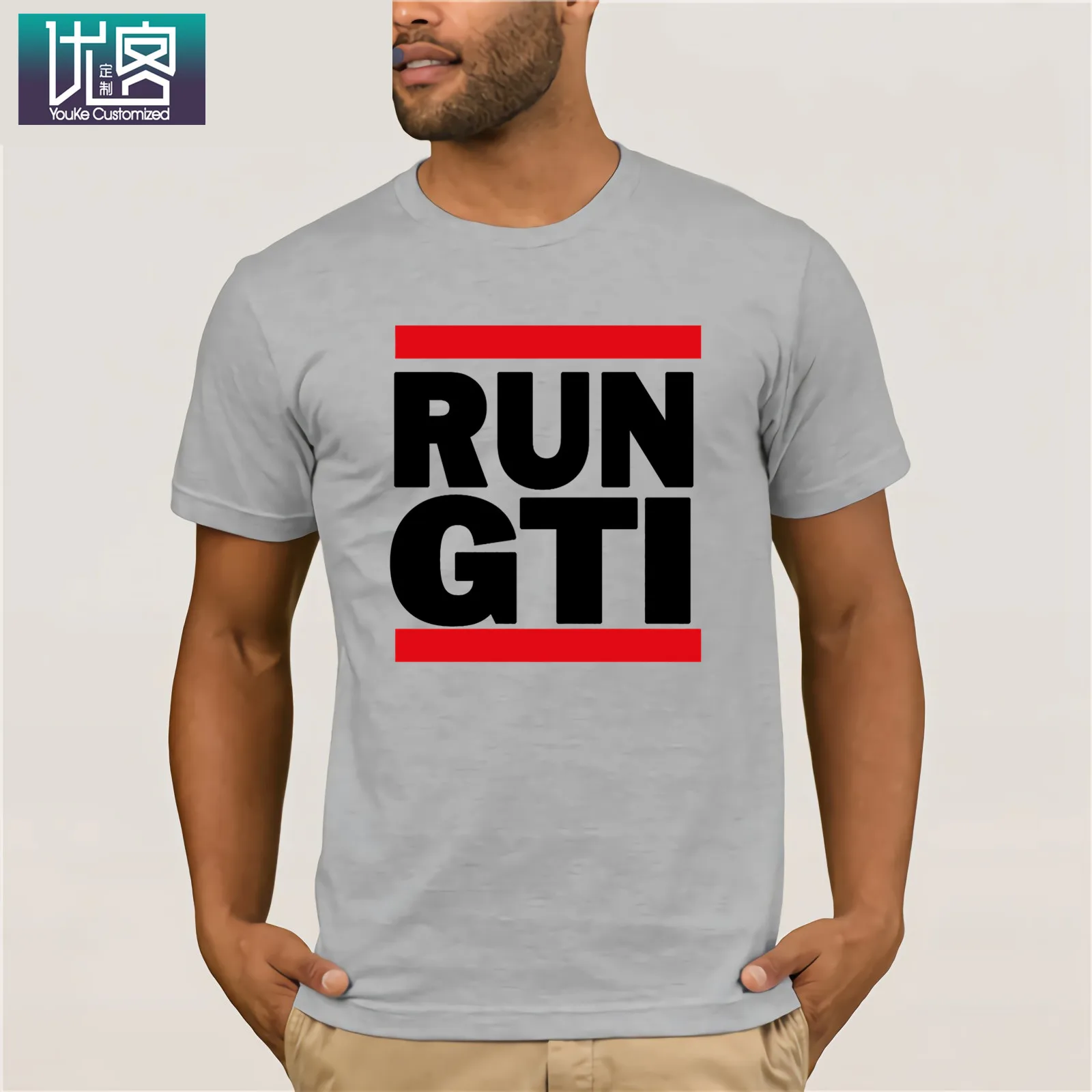 Футболка Run Gti с рисунком немецкой машинки семейного человека папы отца Рождества