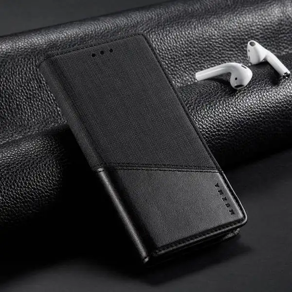 Для Oneplus 7 Pro Кожаный чехол для One Plus 7 PU кожаный чехол откидной Чехол и кошелек с подставкой для One Plus 6 6T полная Защита сумка - Цвет: black