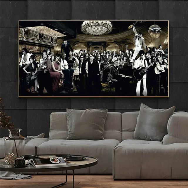 Musicians Legends Artwork Printed on Canvas 2