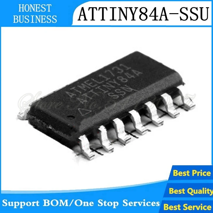2 шт./лот ATTINY84A-SSU ATTINY84A ATTINY84 SOP-14 IC | Электроника