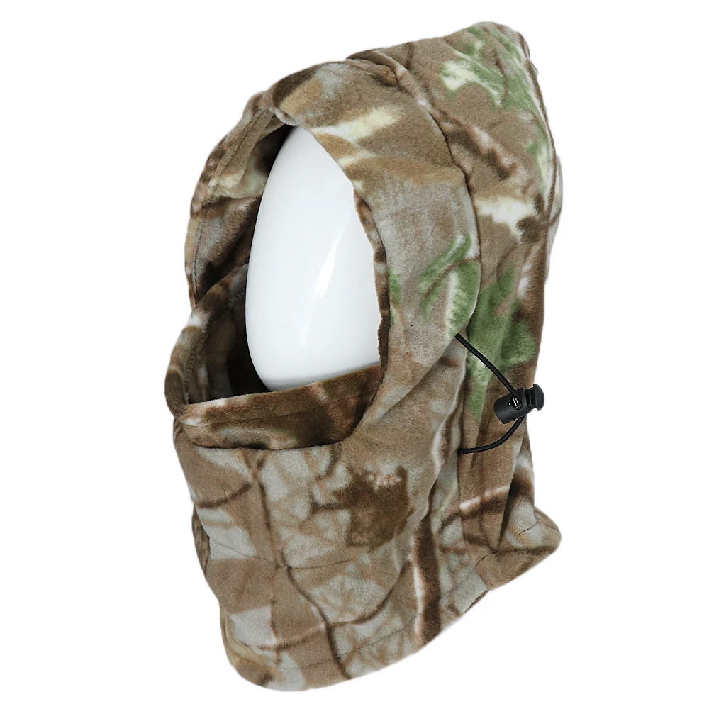 Camouflage Windproof Warm Winter Sports Ski Cycling Fleece Balaclava Hat Cap Neck Hood Face Mask Winter Sports Face Mask