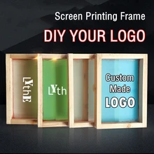 Creative Custom Made Screen Printing Frame DIY Silk Screen Printing Wood Frame With Logo Couple Clothes Custom Diy Craft Supplie Creative Custom Made Screen Printing Frame DIY Silk Screen Printing Wood Frame With Logo Couple Clothes Custom Diy Craft Supplie