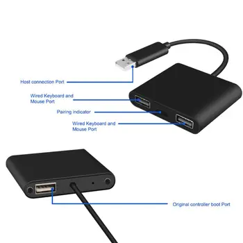 

Keyboard Mouse Mice Conversion Receiver For XBOXONE/PS4/Switch Host Plug And Play Receiver Adapter Converter Device L41E