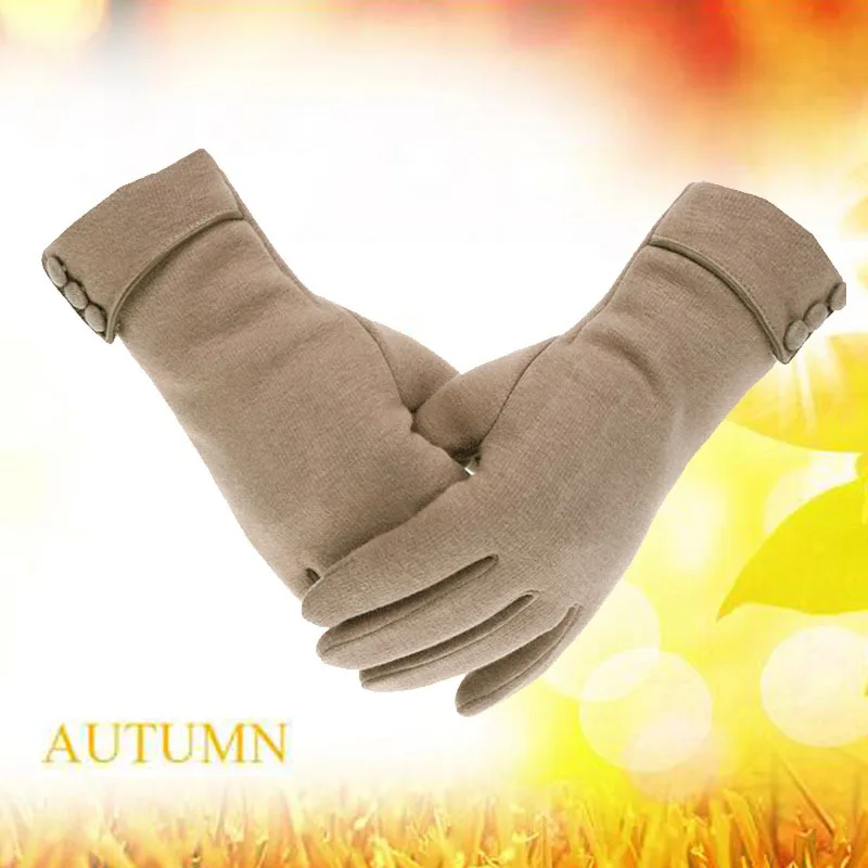 Winter cycling warm grab gloves, non-flannel gloves, female touch screen gloves, cycling gloves and flannel gloves zr - Цвет: S005