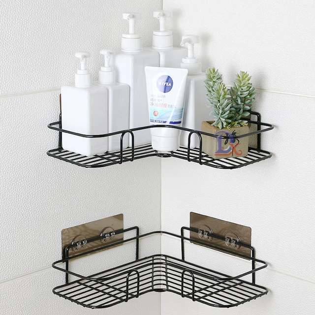 Wall-mounted Storage Rack Suction Cup Corner Shower Caddy Durable Suction  Cup Corner Shower Storage Bathroom Organizer - AliExpress