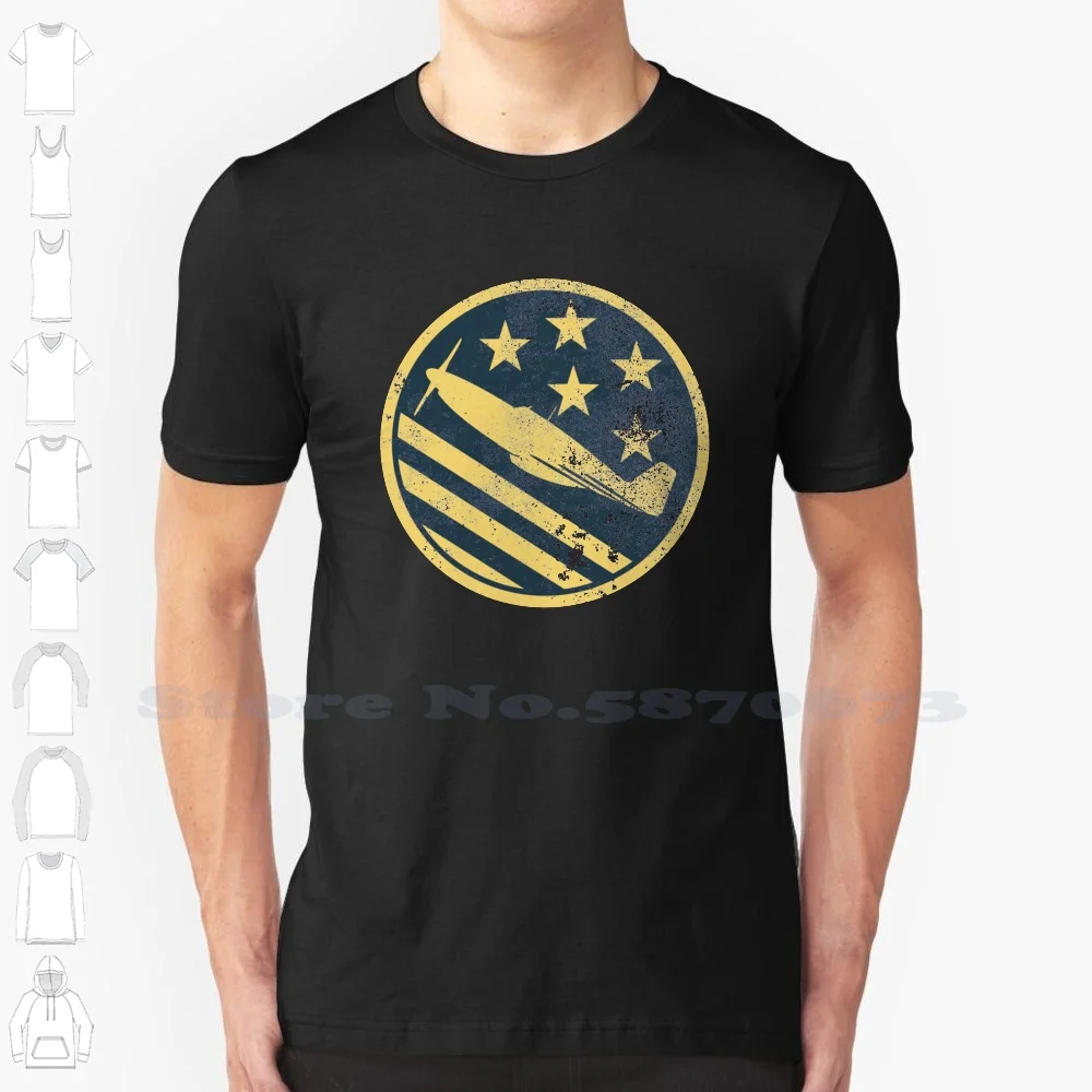 P-51 Mustang (Distressed) Fashion Vintage Tshirt T Shirts Ww2 Fighter Jet Air Force Usaaf Army World War 2 Retro 1940S |