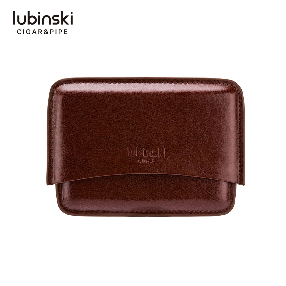 LUBINSKI 10 Mini Cigar чехол для сигарет из натуральной кожи дорожный держатель с