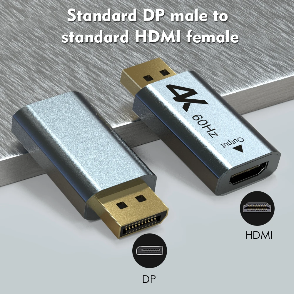 Wavlink ˷̴ ÷ Ʈ DP-HDMI ȣȯ , PC Ʈ  Ϳ -, 4K, 2K @ 60Hz, 1080P