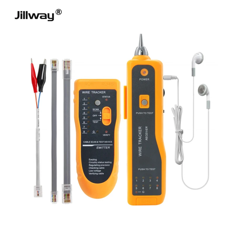 Проводной трекер Jillway обнаружитель сетевого кабеля Cat5Cat6 кабельный детектор
