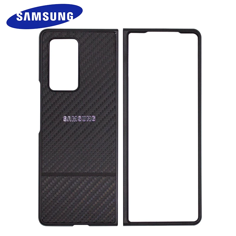 samsung galaxy z flip3 phone case Z Fold 2 Real Carbon fiber Case For Samsung Galaxy Z Fold 2 5G case Aramid fiber Slim design Anti-fall cover for z fold 1 2 3 galaxy z flip3 case